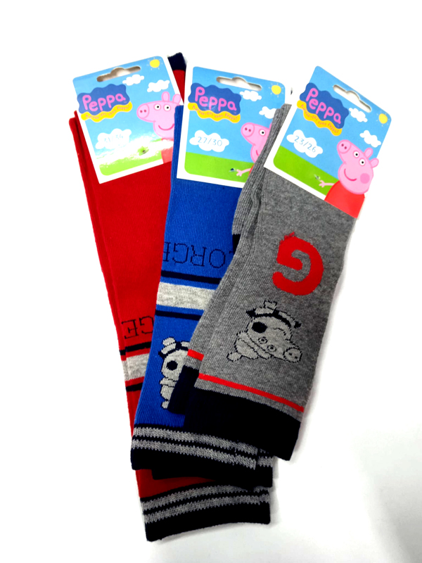 Calcetines Pepa Pig pack X3