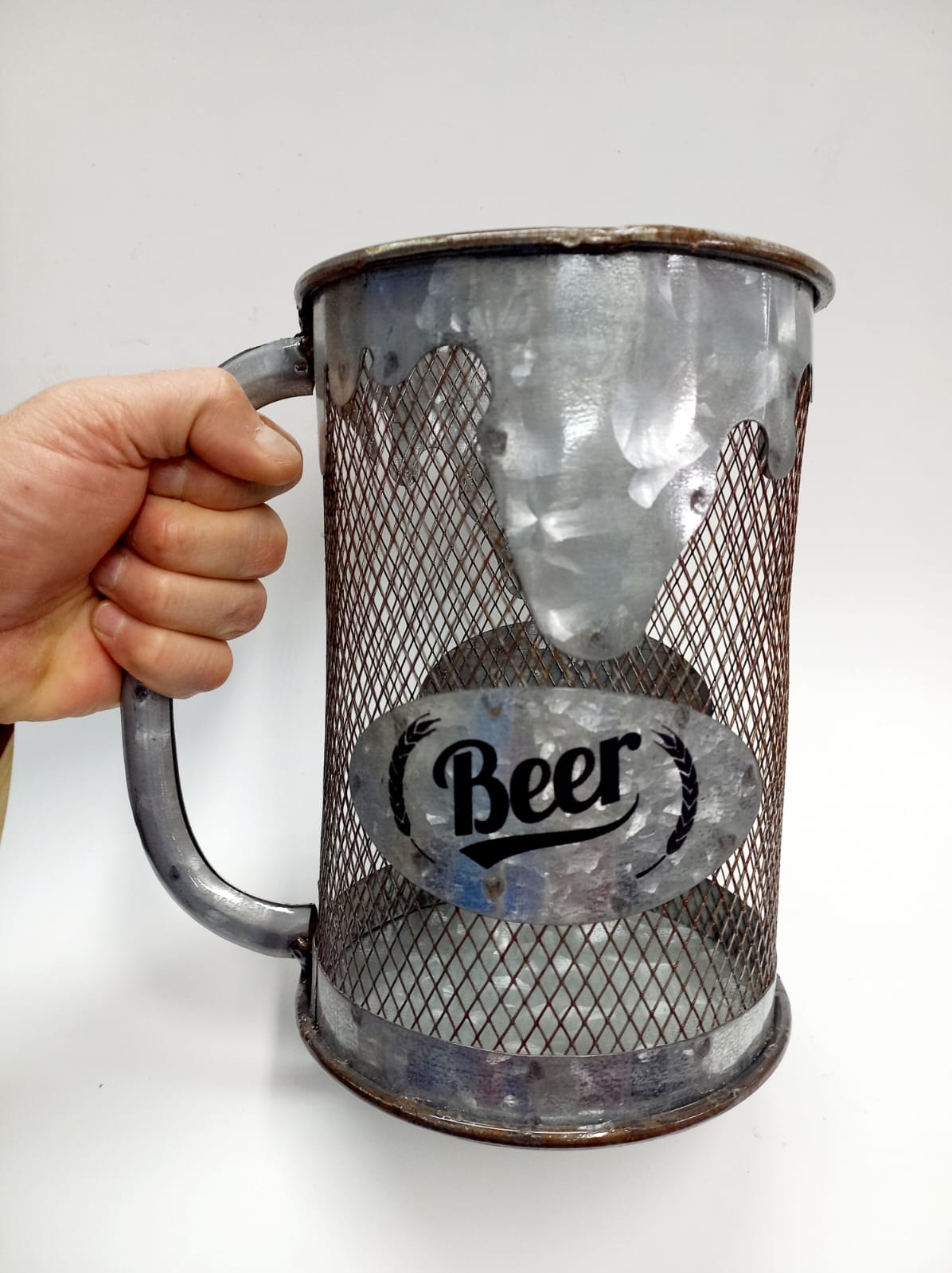 Papelera jarra cerveza